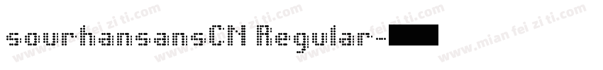 sourhansansCN Regular字体转换